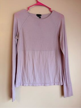 ❤️Moda International Lavender Long-Sleeve Ribbed Tee